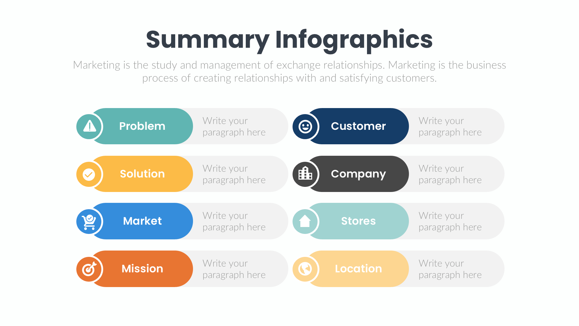Summary Infographics slide 4